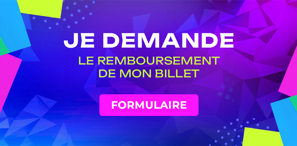 Je demande le remboursement de mon billet - formulaire